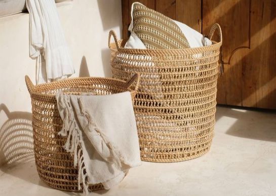 تصویر 4 از سبد حصیری لباس مناسب نظم دهی اتاق خواب و کمد